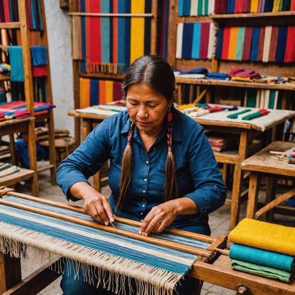 Où trouver des ateliers de tissage traditionnel en Équateur?